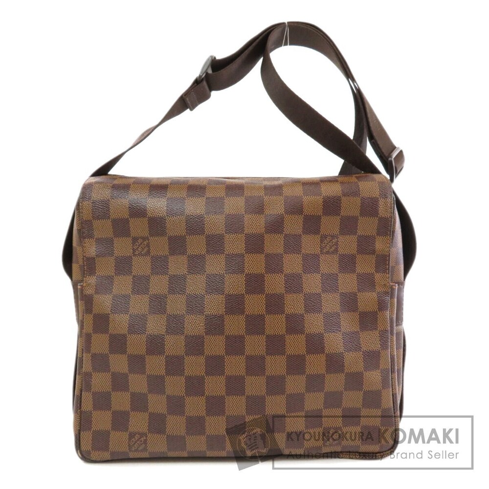 Louis Vuitton Naviglio Damier Canvas Shoulder Bag Brown